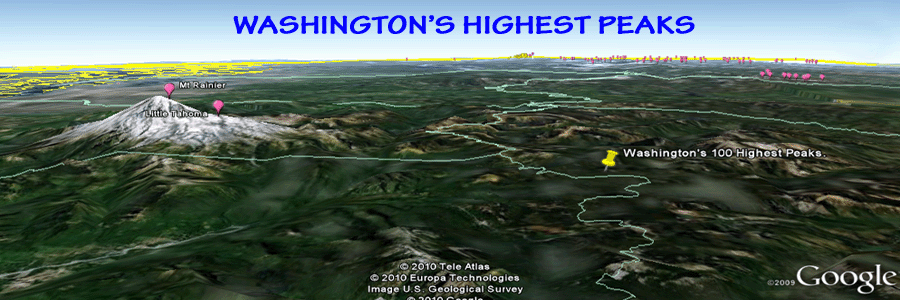 Page header Google Earth Washington's Highest Peaks