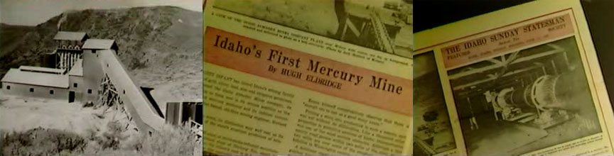 First Mercury Mine picture and Newspaper Articles