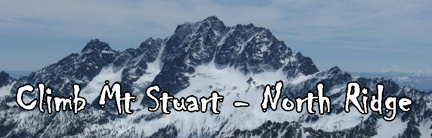 Graphic header with image of the North Ridge of Mt Stuart