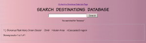 database search screenshot