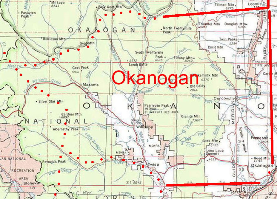 Okanogan Region Map